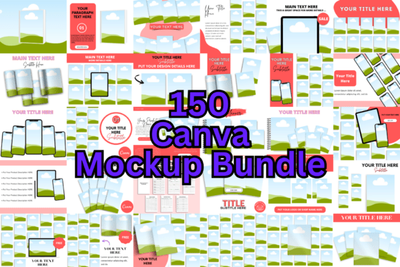 Download 150 Canva Mockup Bundle Template - Premium Resources