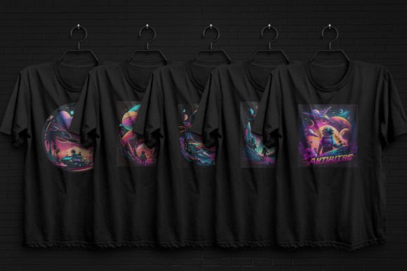 Download Astronaut Spaceship Planet T Shirt Set - Premium Resources