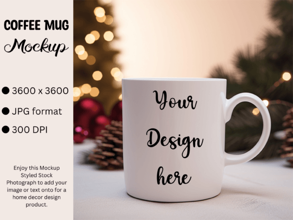 Download White Mug Product Mockup Photo Christmas - Product mockup Collection