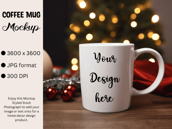 Download White Mug Product Mockup Photo Christmas - Product mockup Collection